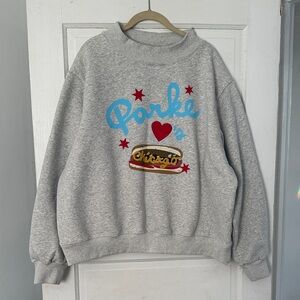 Parke Chicago Graphic Gray Crewneck Sweatshirt